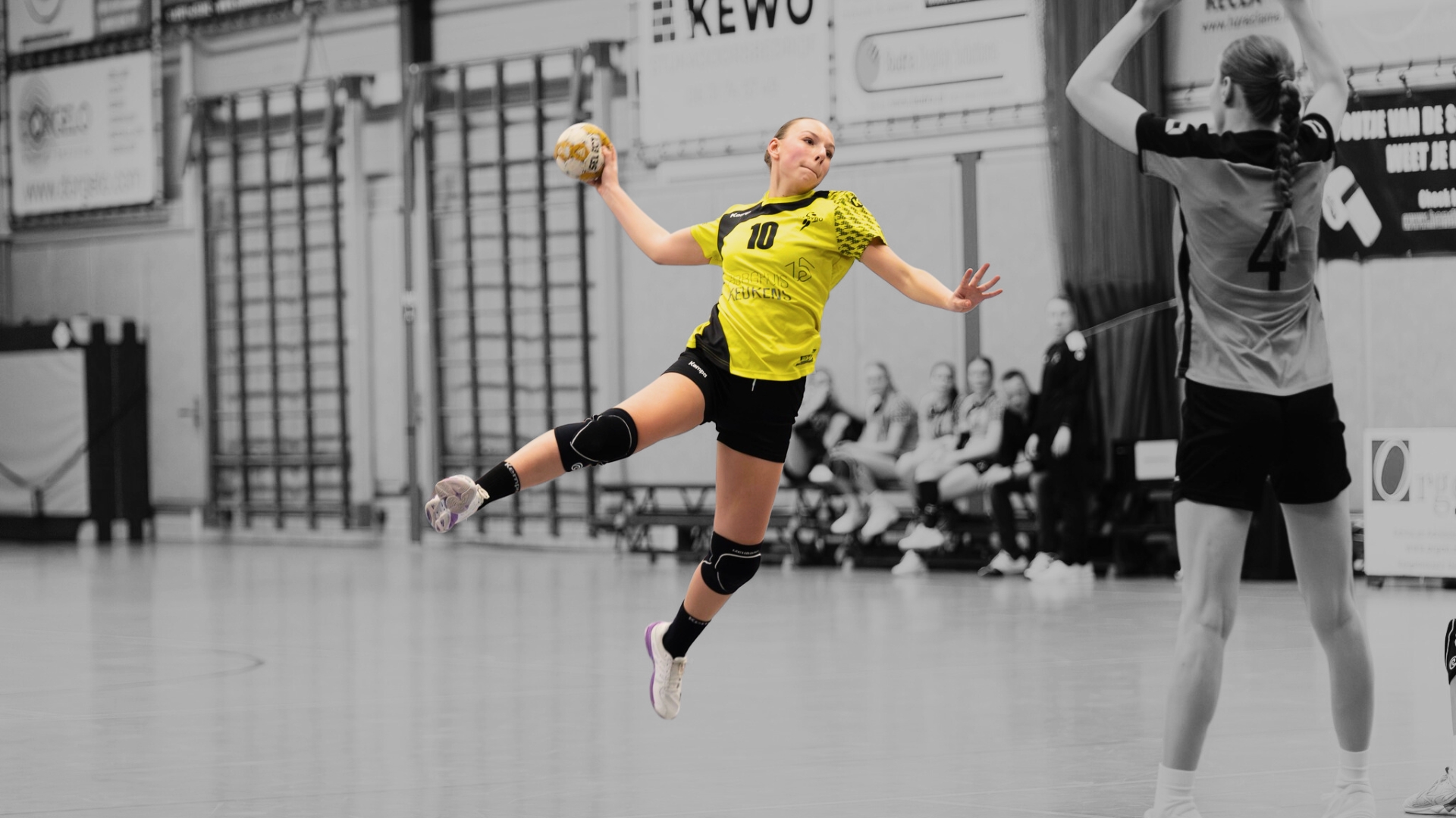 Jeugd dames in actie